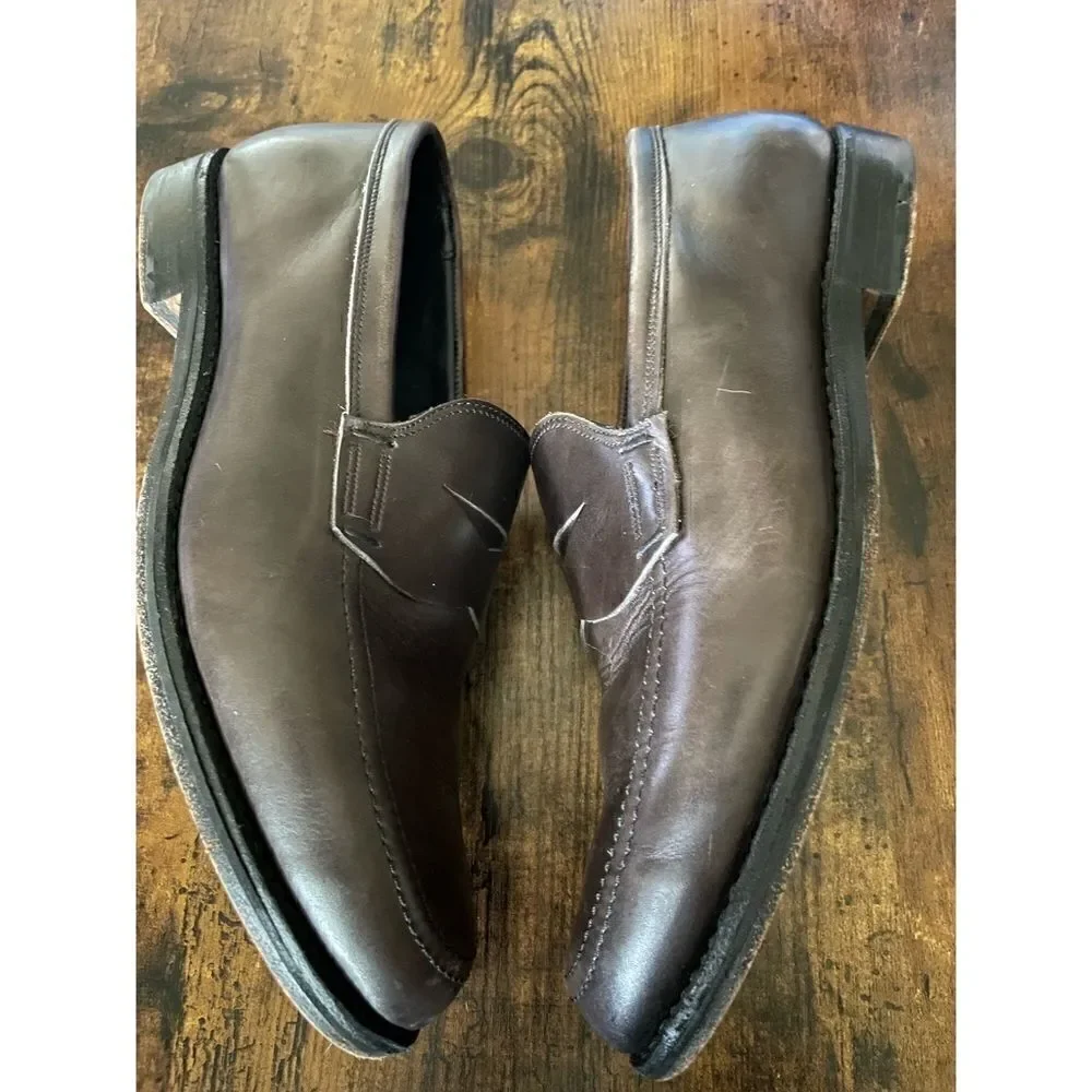 ALLEN EDMONDS PENNY LOAFER CHARCOAL GRAY MEN Size 9.5